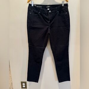 Ann Taylor Black Corduroy Skinny Women Jeans